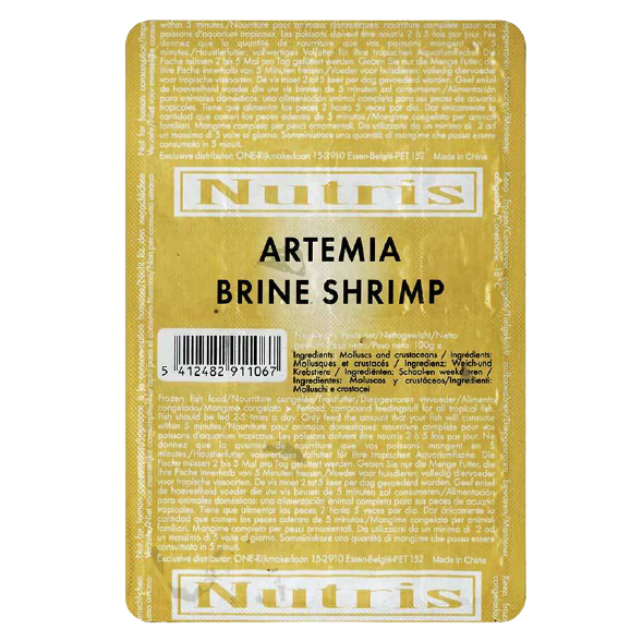 Nutris Frozen Brine Shrimp - Fishly