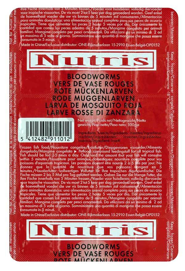 Nutris Frozen Bloodworms - Fishly