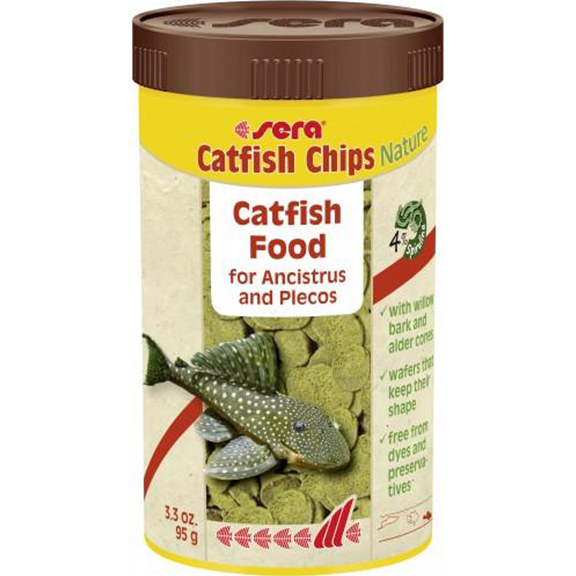Sera Catfish Chips with Wood - Fishly