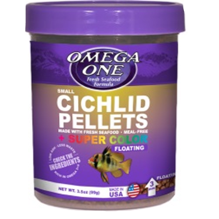 Omega One Super Colour Cichlid (Floating) - Fishly