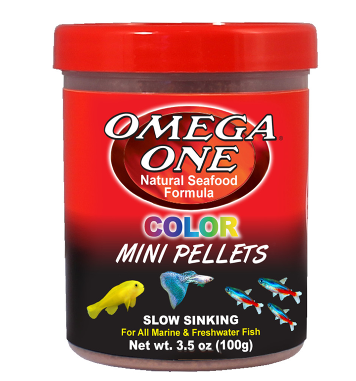 Omega One Colour Mini Pellets - Fishly